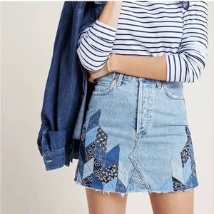 Citizens of Humanity Astrid Patchwork
Denim Skirt